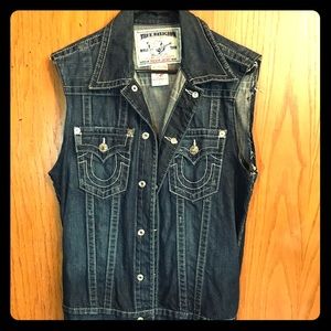 Authentic True Religion Denim Vest